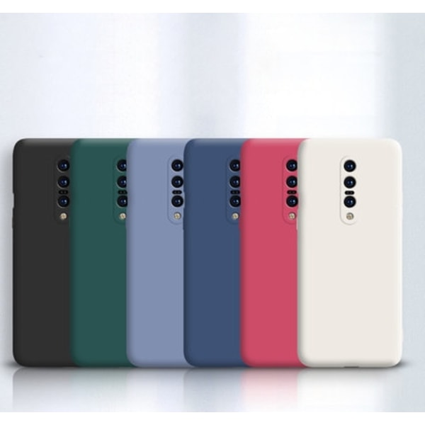 OnePlus 7 Pro - Silikon Skal Mikrofiber Röd