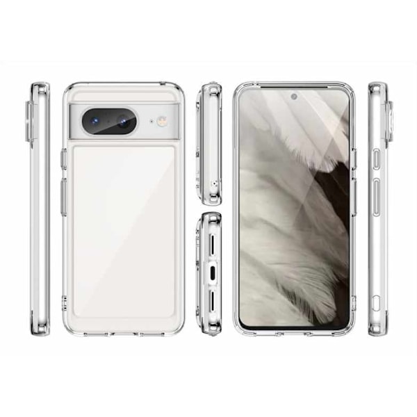 Google Pixel 7 Skal & Fyrkantig Fingerhållare - Skydd och Komfort - Silver