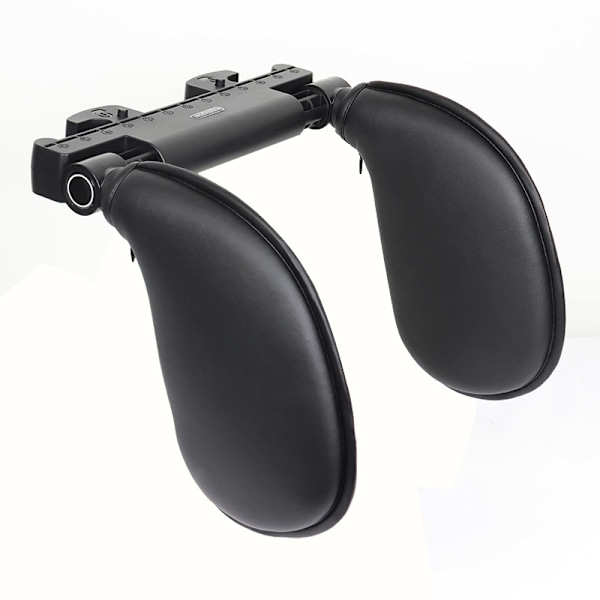 Headrest / Sleeping support for car seats - Leather Black