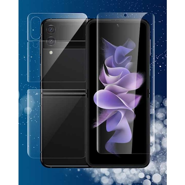 Samsung Galaxy Z Flip 4 - Blød beskyttelsesfilm i fire dele