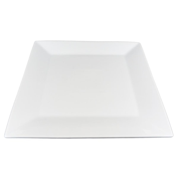 Spisestel i porcelæn GM02 Tallerkener og firkantet skål - 18 stk Vit