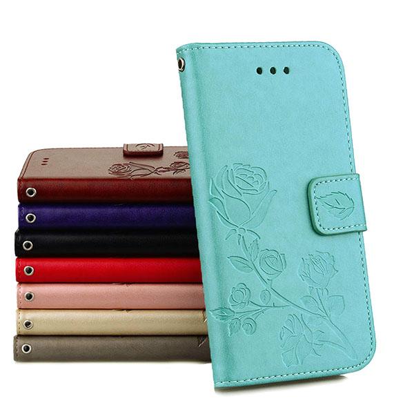 Samsung Galaxy S10 Plus Case - Wallet Rose Print röd