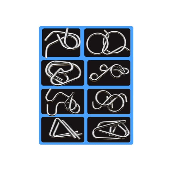 Aivopähkinät - Metallipalapelit - Erillinen 8-pack - Erillinen 8-pack