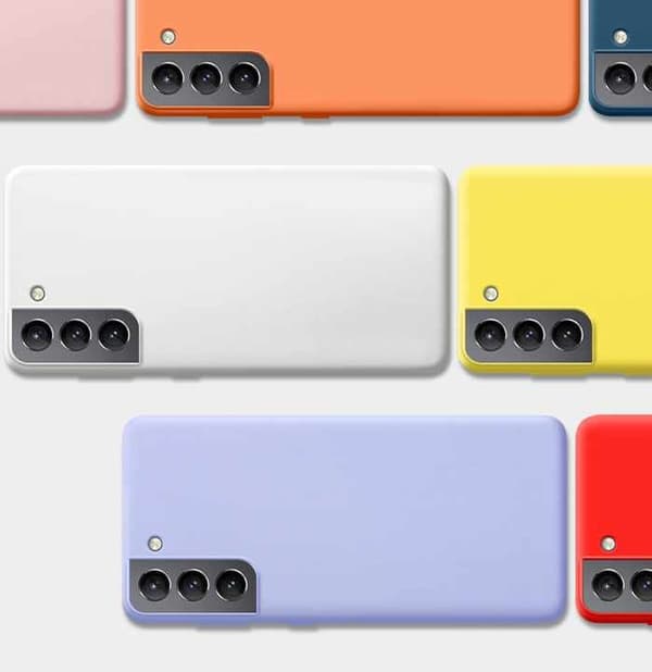 Samsung Galaxy S21 Plus Skal - Silikon Mikrofiber Grön