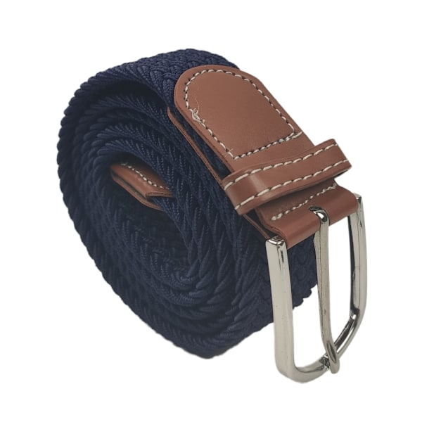 Flexibelt Canvastyg Bälte - 25 färger Mörkblå