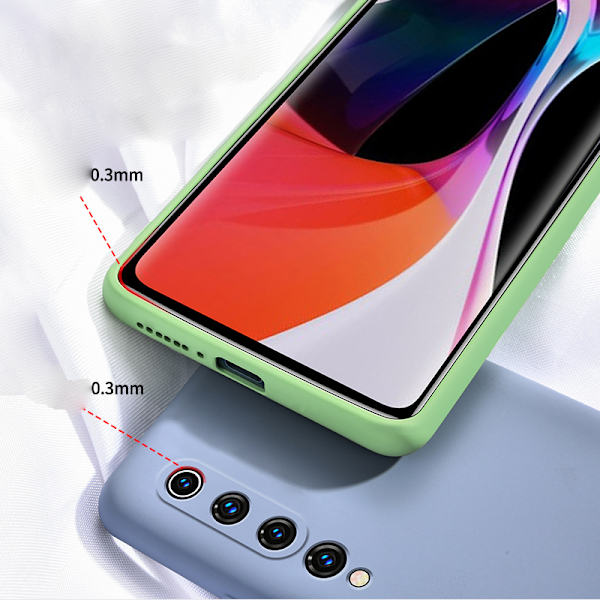 Xiaomi mi 10 / 10 Pro silikon mikrofiber skal  flerfärgad