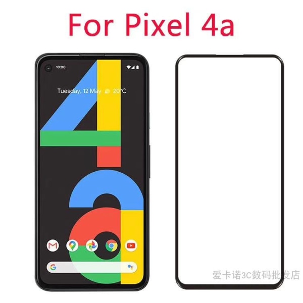 Google Pixel 4A - Hærdet beskyttelsesglas