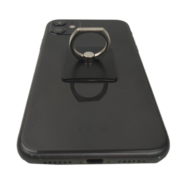 Smartphone-fingerholder - firkantet - sort