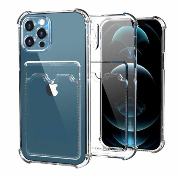 iPhone 13 Pro -kotelo - läpinäkyvä korttipidike