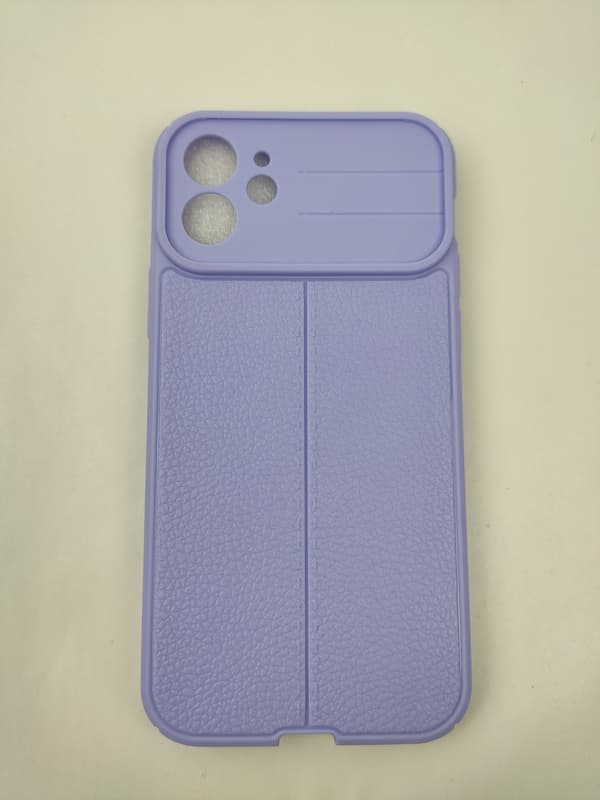 iPhone 12 Skal - Mikrofiber Silikon röd