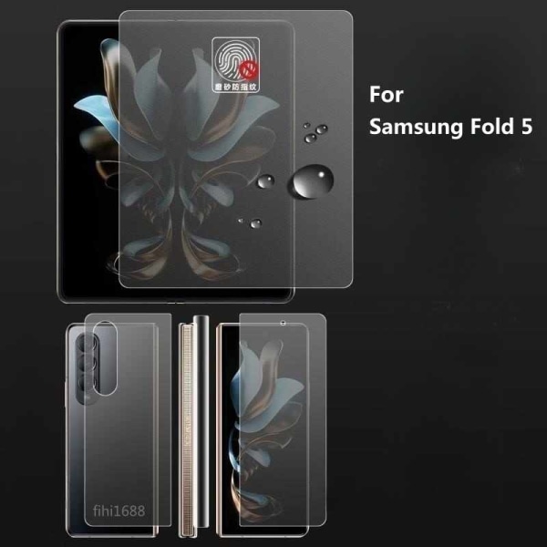 Samsung Galaxy Z Fold 5 - Pehmeä suojakalvo neljä kappaletta