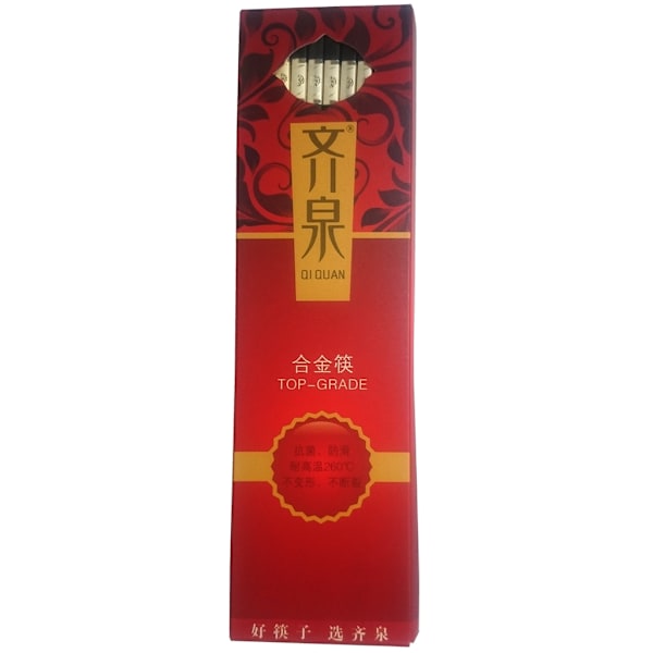 Chopsticks - Silver Colored Flower - 10 pairs Svart