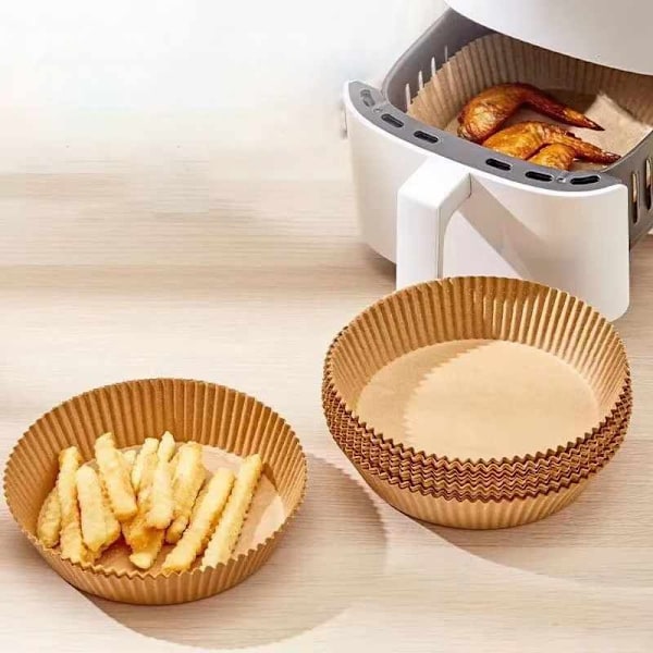 Air Fryer Paper - Brun 100-pak 16 cm 16 cm
