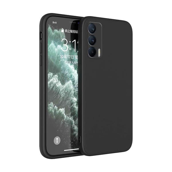 Realme GT - Silikon Skal Mikrofiber Ljusgrön