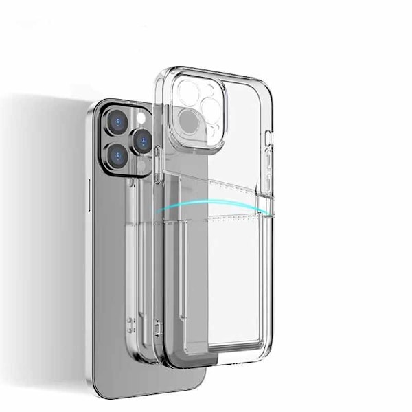 iPhone 13 Pro Max - Transparent Case Double Card Slot