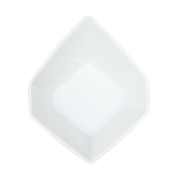 Mini porcelænsskål - Veck - 12-pakning Vit