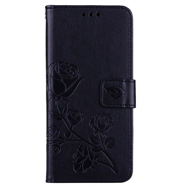 Samsung Galaxy S10 Plus Case - Wallet Rose Print röd