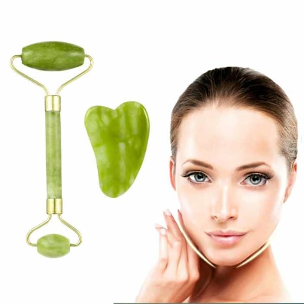 Gua Sha hierontasarja suuri tehokas - vihreä