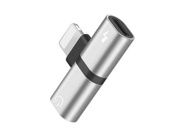 Sovitin 2-I-1mini Lightning-sovitin IPHONE XS MAX/XS/XR:lle Svart
