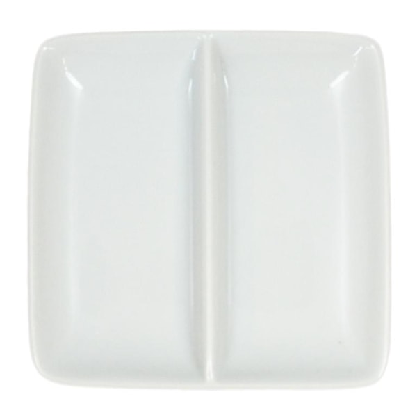 Mini Porcelain Fat Dipp - To dele - 20-pakning Vit