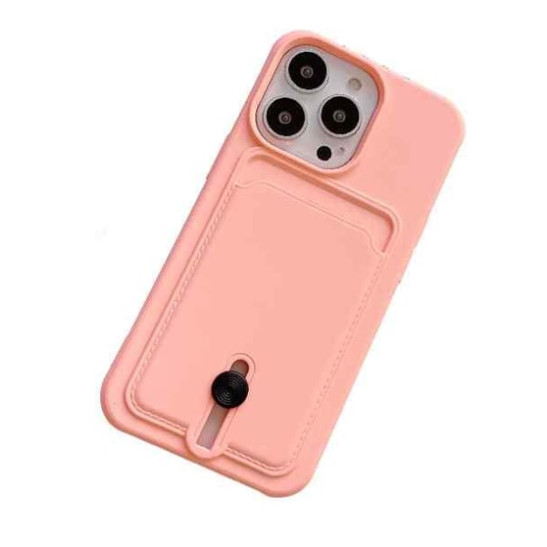 iPhone 13 Pro Max Skal - Kortfack Rosa