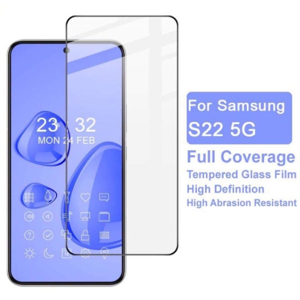 Samsung Galaxy S22 - Heltäckande Härdat Skyddsglas