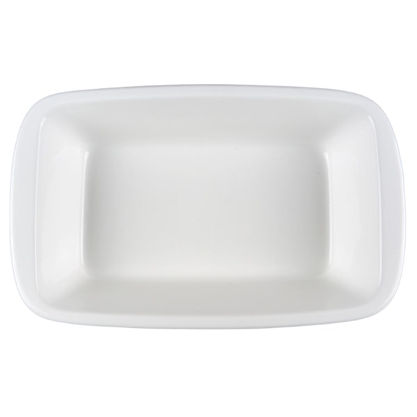 Porslins Form Rektangulär - 4 Pack Vit