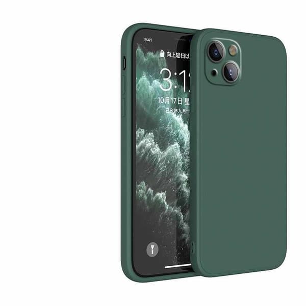 Kotelo iPhone 14 Plus - mikrokuituinen silikoni Svart