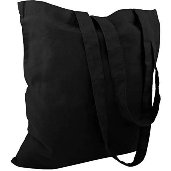 Cotton Bag Two Long Handles - Several Colors 3 pcs Grey