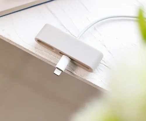 3-Pack - Självhäftande Kabelhållare – Organisera Med Stil! Vit