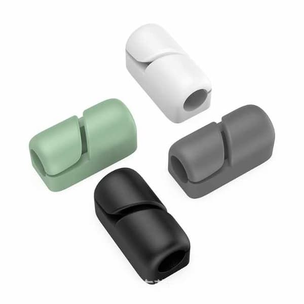 4-pack - Kaapelipidikkeen liima - Yksi kaapeli Vit
