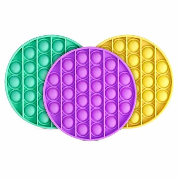 Fidget Toys - Fidget Leksak - Pop Cirkel Olika Färger Green Grön