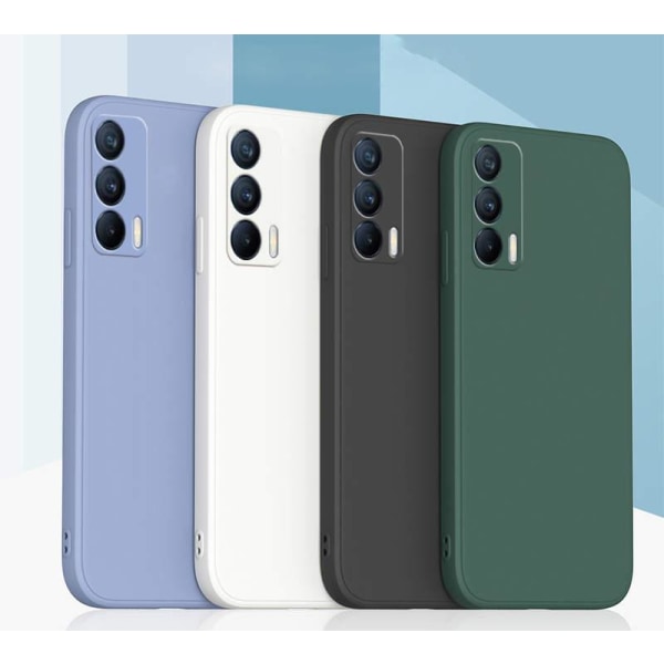 Realme GT - Silikonikuori Mikrokuitu Dark green