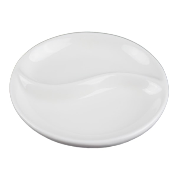 Mini Porcelænsskål Dip - Yin / Yang Motiv - 24 pakke Vit