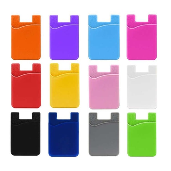 Smartphone Korthållare - Självhäftande Silikon Rosa