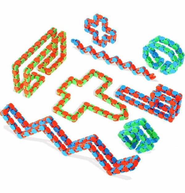 Fidget Toys - Fidget Leksak - Böjd Räls blå/grön blå/grön