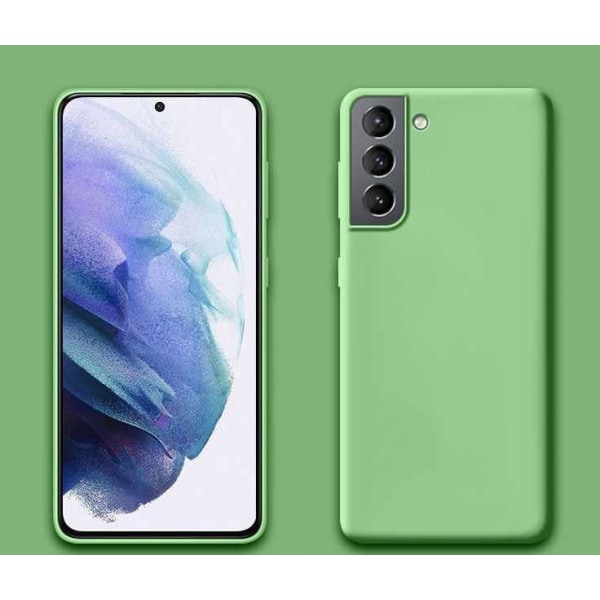 Samsung Galaxy S21 Plus Skal - Silikon Mikrofiber Grön