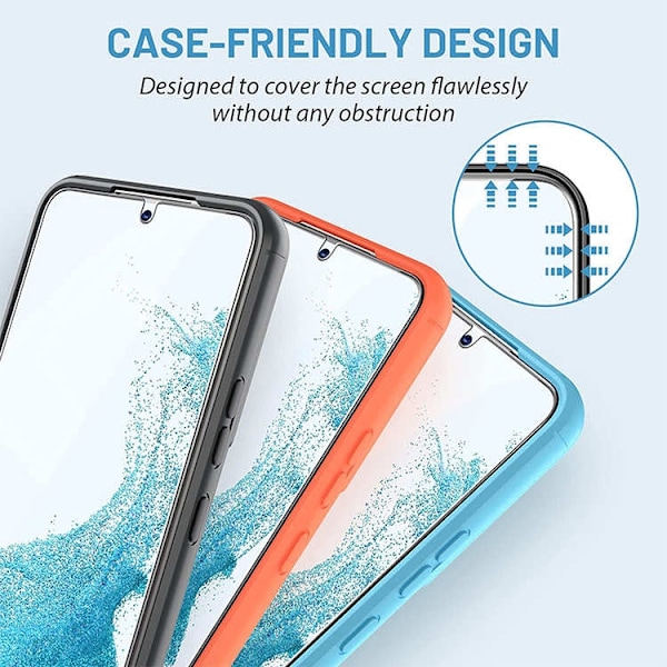 Samsung Galaxy S22 / S22 plus - Härdat glas/Skyddsglas S22