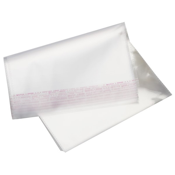 200 st - Självhäftande Produkt Påsar 28 x 35 cm - Genomskinlig 1 pack