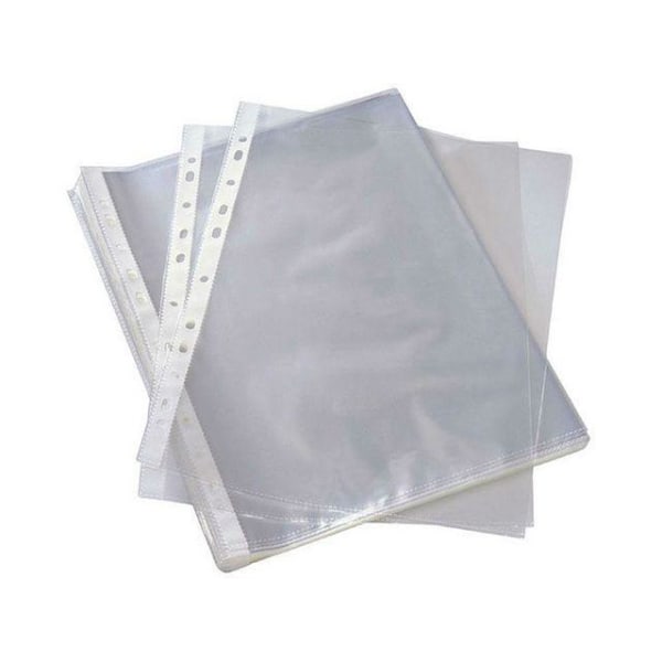 Enkel Plastficka Tre Fack - A4-format 12-pack Transparent