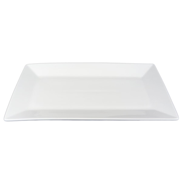 Rektangulær porcelænstallerken Lagom - 4-pack Vit