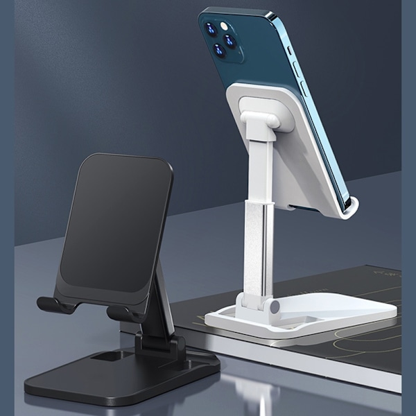 Mobilholder - Stødabsorberende og sammenklappelig mobilholder White