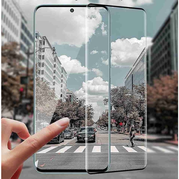 Samsung Galaxy S23 Ultra - Fuldt hærdet beskyttelsesglas Transparent