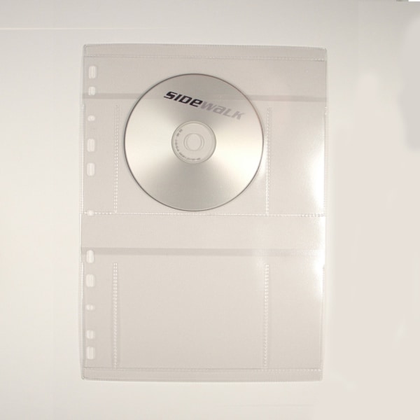 CD-ficka 4 st - Pärm 10-pack Transparent