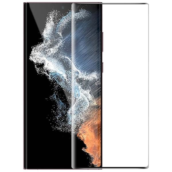 Samsung Galaxy S23 Ultra - Heltäckande Härdat Skyddsglas Transparent