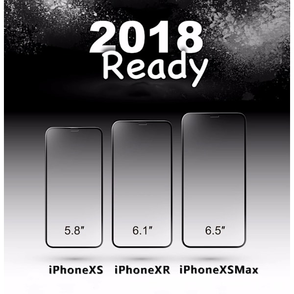 iPhone X / iPhone XS / iPhone XS Max / iPhone XR - Heltäckande Härdat Skyddsglas Lim iPhone X/XS