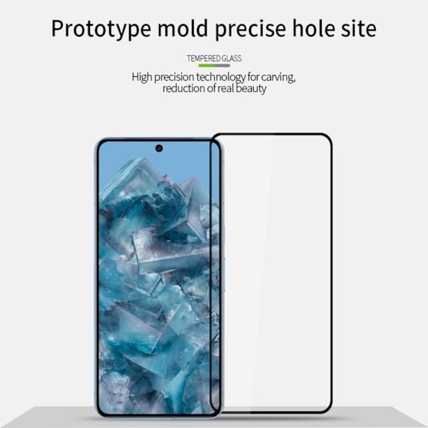 Google Pixel 9 Pro XL - Heltäckande Härdat Skyddsglas / Skärmskydd