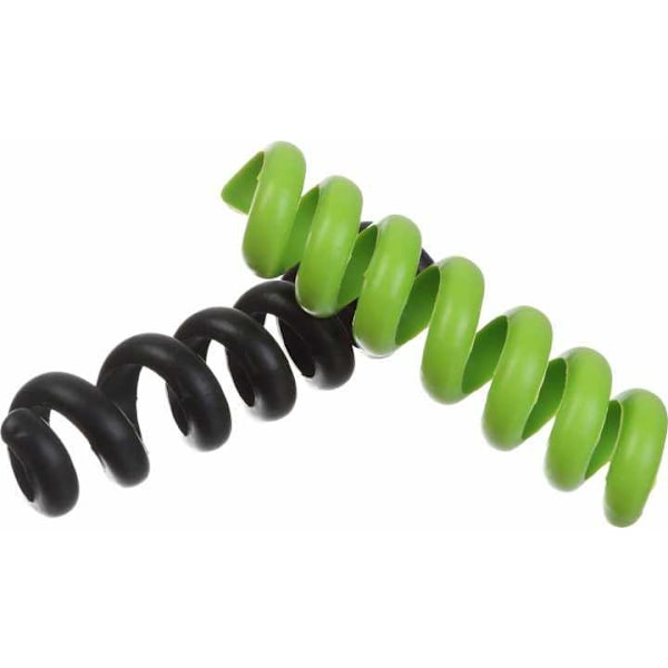 2-Pack - Spiralformad Kabelhållare – För Ordnade Sladdar! Svart