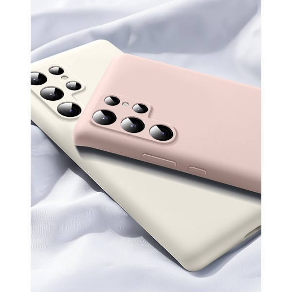 Samsung Galaxy S22 Ultra Case - Microfiber Silicone Blå