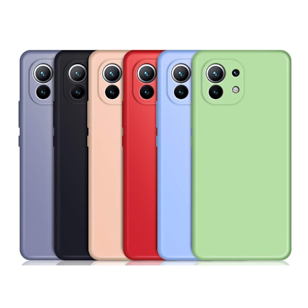 Xiaomi Mi 11 - Silikon Skal Mikrofiber Ljusgrön